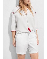 Женские белые шорты от Violeta BY MANGO