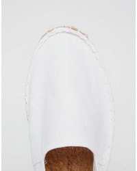 Мужские белые эспадрильи из плотной ткани от Asos