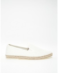 Мужские белые эспадрильи из плотной ткани от Dune