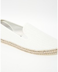 Мужские белые эспадрильи из плотной ткани от Dune