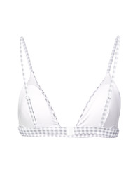 Белый бикини-топ в мелкую клетку от Onia