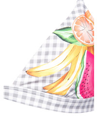 Белый бикини-топ в мелкую клетку от Onia