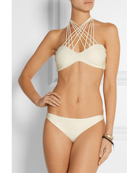 Белый бикини-топ крючком от Mikoh