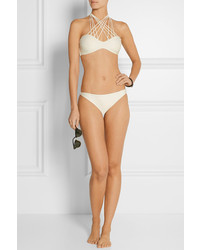 Белый бикини-топ крючком от Mikoh