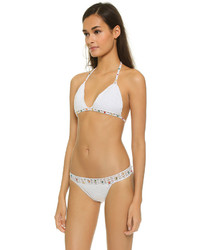 Белый бикини-топ крючком от Lisa Maree