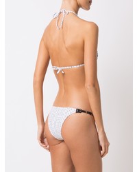 Белый бикини-топ с вышивкой от Amir Slama