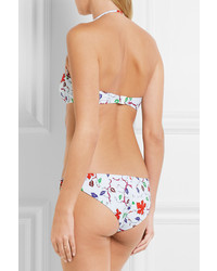 Белый бикини-топ с принтом от Emilio Pucci