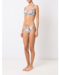 Белый бикини-топ с принтом от Amir Slama