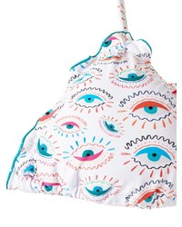 Белый бикини-топ с принтом от BRIGITTE