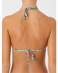 Белый бикини-топ с принтом от Amir Slama