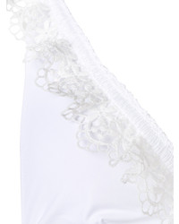 Белый бикини-топ с цветочным принтом от Anjuna