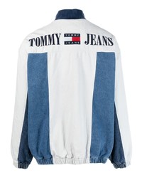 Мужской белый бомбер с вышивкой от Tommy Jeans