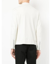 Мужской белый бомбер с камуфляжным принтом от Loveless