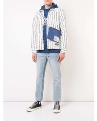 Мужской белый бомбер с принтом от Neighborhood