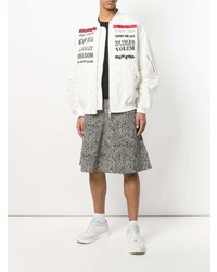 Мужской белый бомбер с принтом от Damir Doma