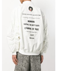 Мужской белый бомбер с принтом от Damir Doma