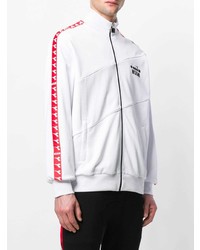 Мужской белый бомбер с принтом от MSGM