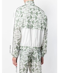 Мужской белый бомбер с принтом от Andrea Crews