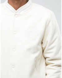 Мужской белый бомбер от Stussy