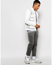 Мужской белый бомбер от Asos