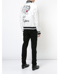 Мужской белый бомбер от Amiri