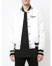 Мужской белый бомбер от Amiri