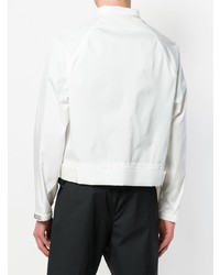 Мужской белый бомбер от Prada