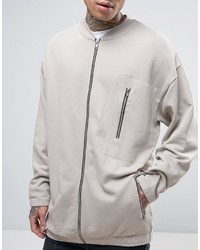 Мужской белый бомбер от Asos