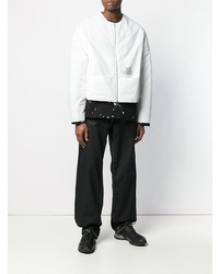 Мужской белый бомбер от Oamc