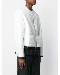 Мужской белый бомбер от Oamc