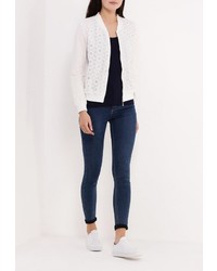 Женский белый бомбер от Softy