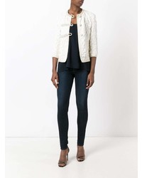 Женский белый бомбер от Ermanno Scervino