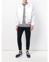 Мужской белый бомбер от Gcds