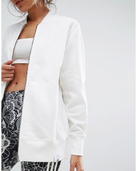 Женский белый бомбер от adidas