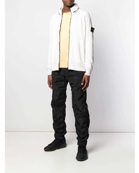 Мужской белый бомбер от Stone Island