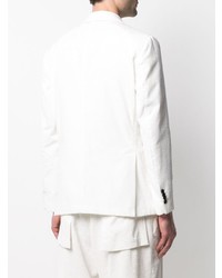 Мужской белый вельветовый двубортный пиджак от MACKINTOSH