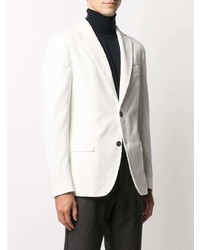 Мужской белый вельветовый пиджак от Eleventy