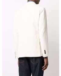 Мужской белый вельветовый пиджак от Tagliatore