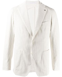 Мужской белый вельветовый пиджак от Tagliatore