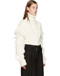 Женский белый вязаный вязаный свитер от Off-White