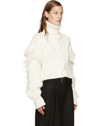 Женский белый вязаный вязаный свитер от Off-White