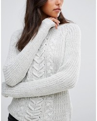 Женский белый вязаный вязаный свитер от Vero Moda