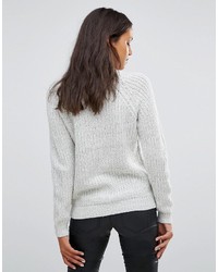 Женский белый вязаный вязаный свитер от Vero Moda