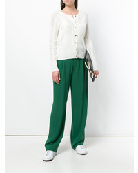 Женский белый вязаный кардиган от N.Peal