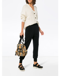 Женский белый вязаный кардиган от Helmut Lang