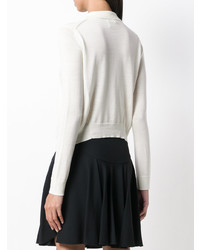 Женский белый вязаный кардиган от Chloé