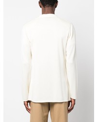 Мужской белый вязаный пиджак от Lardini