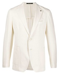 Мужской белый вязаный пиджак от Tagliatore