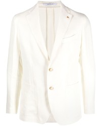 Мужской белый вязаный пиджак от Tagliatore