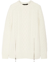 Женский белый вязаный свитер от Alexander Wang
